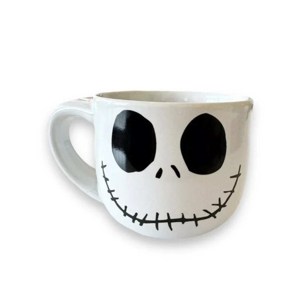 Disney Store Nightmare Before Christmas Jack Skellington Face Ceramic Mug Jumbo